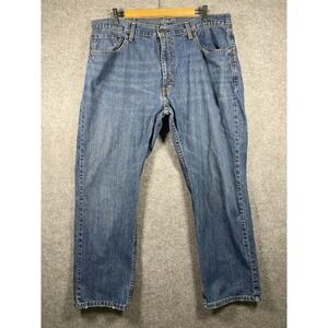 Levis 559 Relaxed Straight Jeans Mens 38x30 Medium Wash Blue Denim 00559-0442